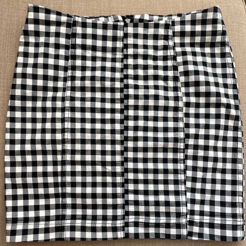 Free People - Womens Checkered Skirt - image 1